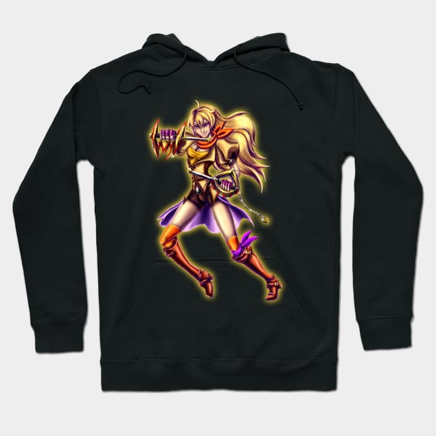 RWBY+Kingdom Hearts-Yang Xiao Long Hoodie by kaemcspadden@gmail.com